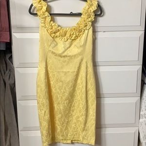 Yellow Maggie London party dress